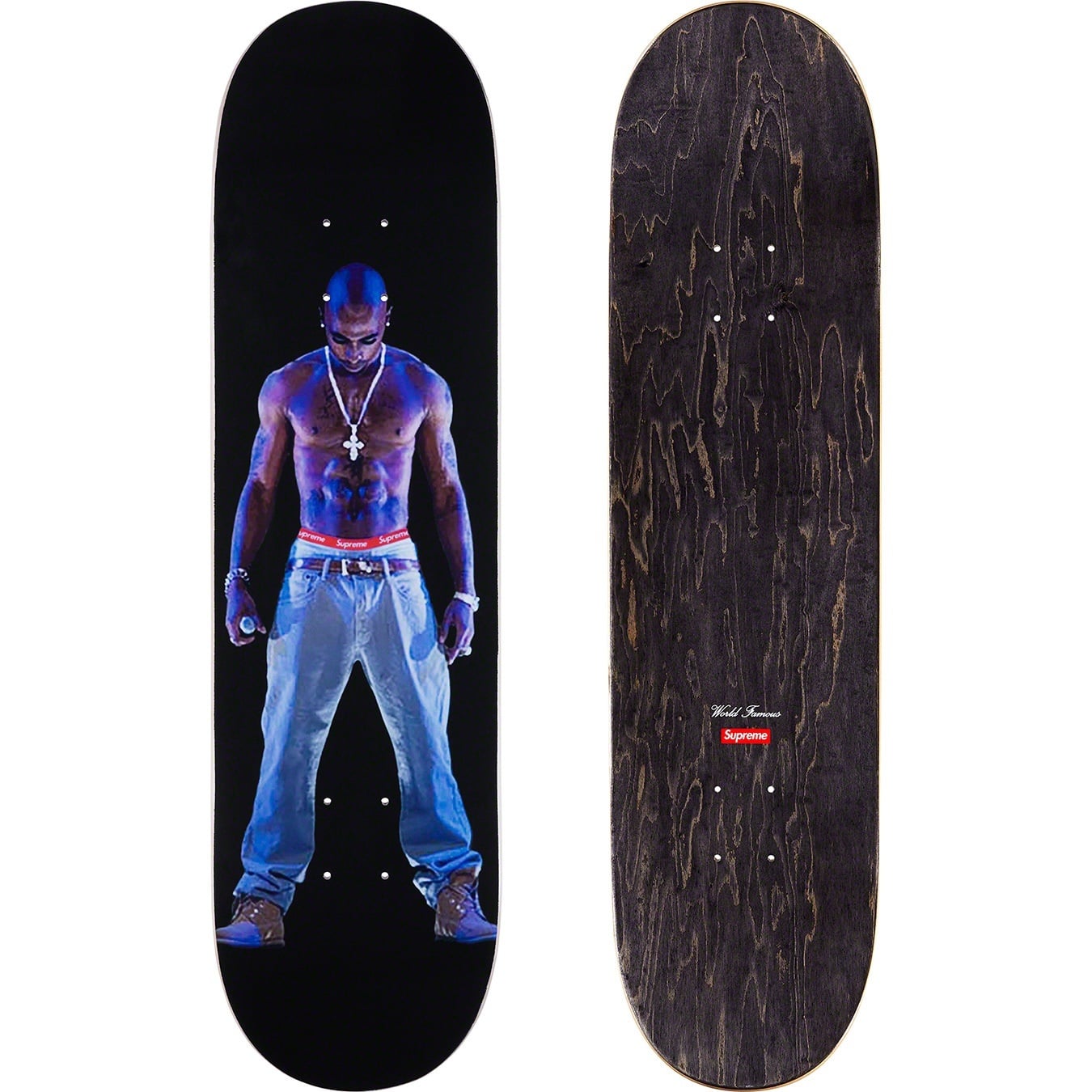 Tupac Hologram Skateboard view 2